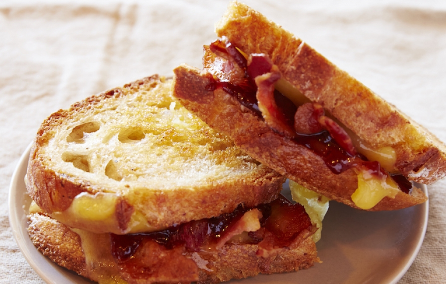 BaconStrawberry Grilled Cheese Edible Richmond BaconStrawberry