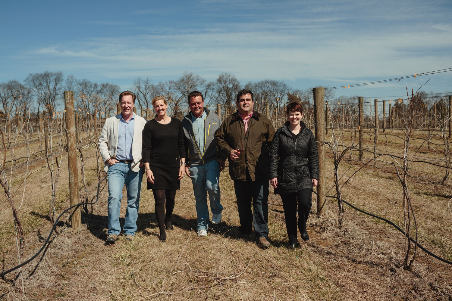 Upper Shirley Vineyards owners and management team 